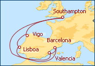 Ver el itinerario del Crucero Maravillas Ibericas 