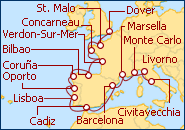 Ver el itinerario del Crucero Atl�ntico y Mediterr�neo 