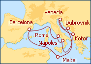 Ver el itinerario del Crucero Mediterr�neo y Adri�tico I