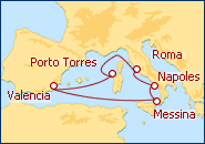Ver el itinerario del Crucero C�lido Mediterr�neo IV