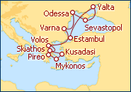 Ver el itinerario del Crucero Estambul, Ucrania, Bulgaria, Grecia, Turqu�a