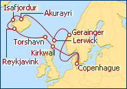 Ver el itinerario del Crucero Dinamarca, Noruega, Escocia