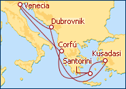 Ver el itinerario del Crucero Islas Griegas y Turqu�a