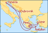Ver el itinerario del Crucero Venecia y Mediterr�neo Cl�sico