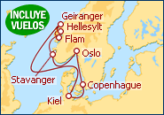 Ver el itinerario del Crucero MSC Orchestra Fiordos Noruegos I
