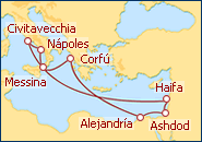 Ver el itinerario del Crucero Tierra Santa - Equinox