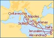 Ver el itinerario del Crucero Tierra Santa con Celebrity