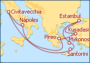 Ver el itinerario del Crucero Mediterr�neo Este 2010 Equinox