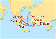 Ver el itinerario del Crucero C�cladas del Sur 2010
