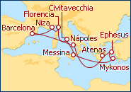 Ver el itinerario del Crucero Mediterraneo Rom�ntico