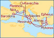 Ver el itinerario del Crucero Mediterraneo Rom�ntico IV