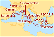 Ver el itinerario del Crucero Mediterraneo Rom�ntico V