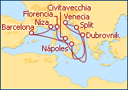 Ver el itinerario del Crucero Mediterraneo Rom�ntico III