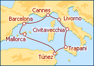 Ver el itinerario del Crucero Hechizo del Mediterr�neo II