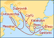 Ver el itinerario del Crucero Imperio Romano II