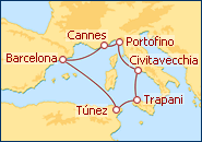 Ver el itinerario del Crucero Glamour Mediterr�neo