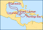 Ver el itinerario del Crucero Caribe Oeste