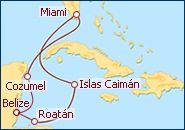 Ver el itinerario del Crucero Ex�tico Caribe Oeste II