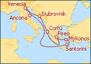 Ver el itinerario del Crucero Grecia Cl�sica e Islas