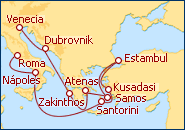 Ver el itinerario del Crucero Viejas Maravillas 