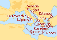 Ver el itinerario del Crucero Viaje por el Mediterr�neo