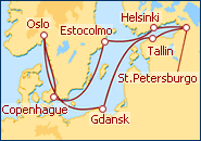 Ver el itinerario del Crucero Escandinavia y Rusia con Oslo