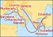 Ver el itinerario del Crucero Gran Mediterr�neo