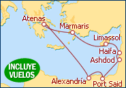 Ver el itinerario del Crucero Tierra Santa