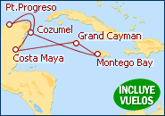 Ver el itinerario del Crucero Caribe Maya