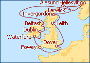 Ver el itinerario del Crucero Vikings Castles and Kings