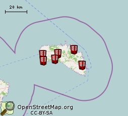 Hoteles de Menorca en el Mapa