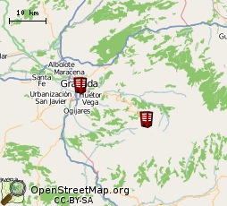 Hoteles de Sierra Nevada en el Mapa