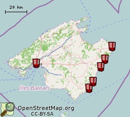 Hoteles de Mallorca en el Mapa