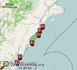 Hoteles de Costa de Azahar en el Mapa