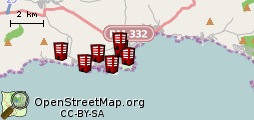 Hoteles en el Mapa