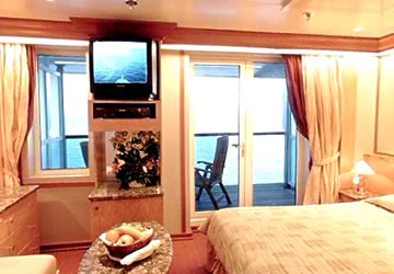 Exterior con gran balc�n B8 - Costa Atlantica