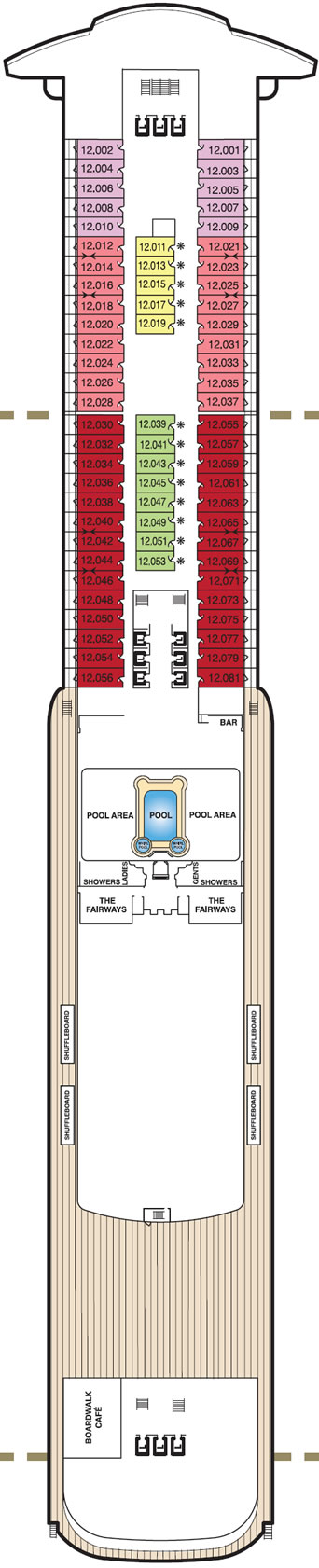 Cubierta  Queen Mary 2