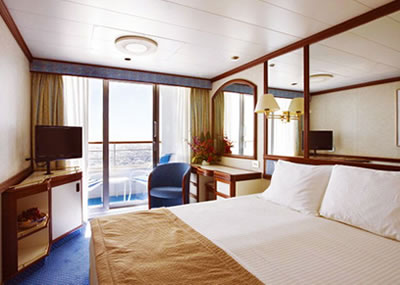 Exterior con balc�n - Dawn Princess