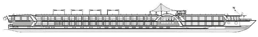 Perfil de cubiertas del M.S Diamond