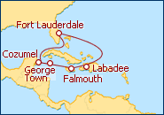 Ver el itinerario del Crucero Oeste Caribe�o