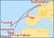 Ver el itinerario del Crucero Islas Canarias