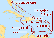 Ver el itinerario del Crucero Caribe IV