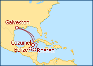 Ver el itinerario del Crucero M�jico desde Galveston