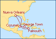Ver el itinerario del Crucero Caribe Occidental