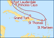 Ver el itinerario del Crucero Caribe Este