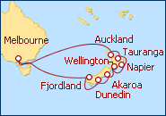 Itinerario Nueva Zelanda: ida y vuelta Melbourne 14d�as