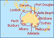 Itinerario Ida y vuelta desde Melbourne 2013