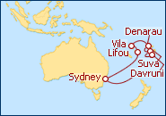 Ver el itinerario del Crucero Fiji - Sur del Pac�fico