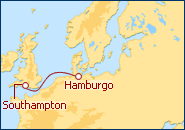 Ver el itinerario del Crucero Minicrucero de Hamburgo a Southampton