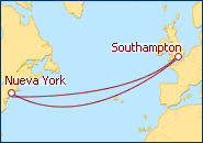 Transatlántico: Southampton -New York- Southampton